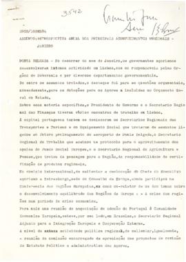 Restrospectiva anual dos principais acontecimentos regionias do ano de 1984