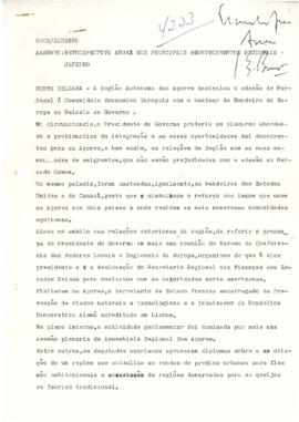 Retrospetiva anual dos principais acontecimentos regionais do ano de 1986