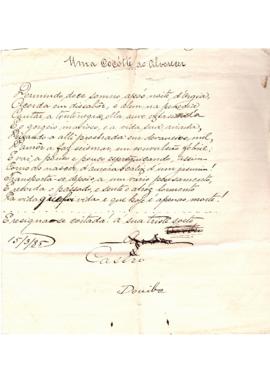 Uma Cócóte ao alvorecer