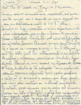 Cópia de carta sobre bonecos chineses, e outros assuntos