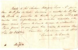 Mesada de novembro de Ernesto e Eugénio do Canto