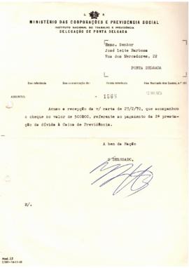 Confirmação de receção de carta