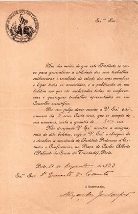 Proposta de assinatura de boletim