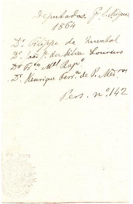 1864 Deputados por São Miguel