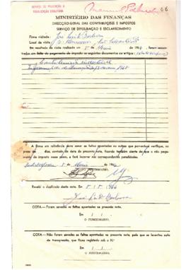 Contribuição Industrial, recolha de elementos