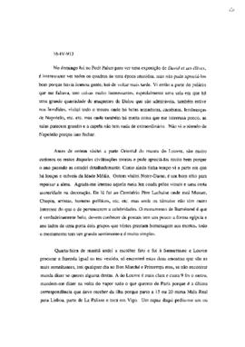 Visitas a museu e palácio [entre outros assuntos]