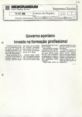 Governo açoriano investe na formação profissional
