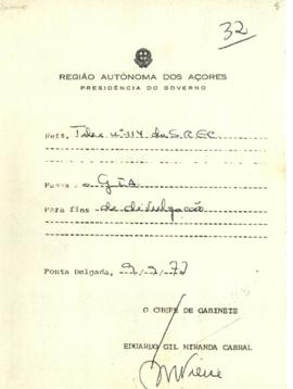 Documento interno de acompanhamento de notícia