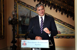 Declarações do presidente do Governo Regional aos orgãos de comunicação social