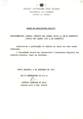 Aviso para inscrição no curso de inglês para emigrantes