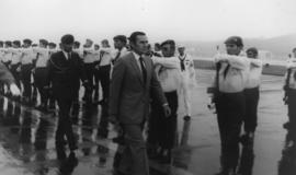 Honras Militares - passagem de revista às forças em parada por parte do Presidente da República, ...