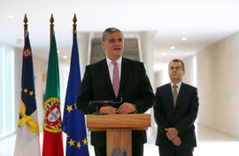 O presidente do Governo Regional presidiu à cerimónia de inauguração, das novas instalações da Es...