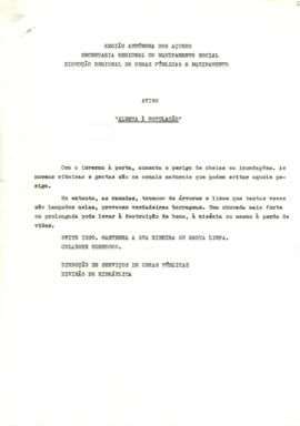 Aviso "Alerta à população"