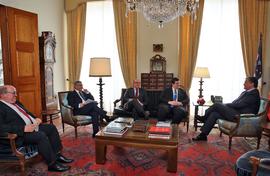 A Associação Nacional de Freguesias (ANAFRE) em audiência, com o presidente do Governo Regional