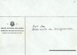 Anúncio de recrutamento de pintores de automóveis para a Bermuda - envelope