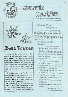 Boletim Municipal da Câmara Municipal do Concelho de Nordeste