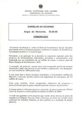 Comunicado do Conselho do Governo de 8 de setembro de 1993