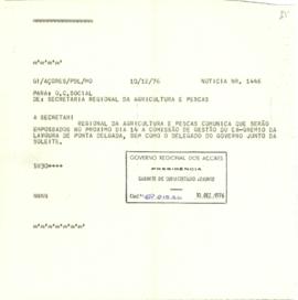Comunicado - comissão de gestão do ex-grémio da lavoura de Ponta Delgada