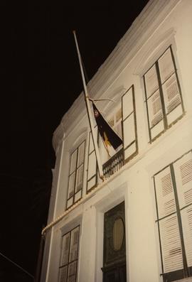 Início do hasteamento da bandeira dos Açores no Palácio da Conceição