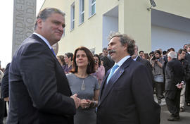 O presidente do Governo Regional recebido pelo Diretor da Associação de Jardins Escolas João de Deus