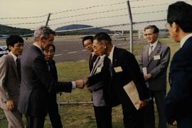 Chegada ao Japão do Presidente do Governo Regional dos Açores, Mota Amaral