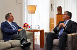 Carlos César em audiência com o presidente do Governo Regional