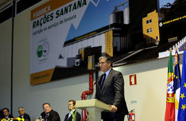 Discurso do Presidente do Governo Regional na cerimónia de inauguração da Fábrica de Rações Santa...