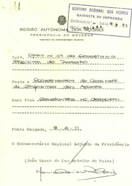 Documento interno de acompanhamento de notícia