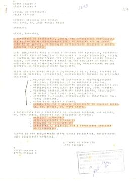 Mensagem de sua Excelência o Presidente do Governo Regional, a ser publicada na Revista Comemorat...
