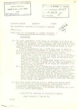 Comunicado acerca do processo de contratação de professores na região.