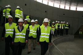 O presidente da República, visita as obras do Centro de Interpretação do Vulcão dos Capelinhos