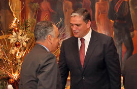 Cumprimento do presidente do Governo Regional ao Representante da República para a Região Autónom...