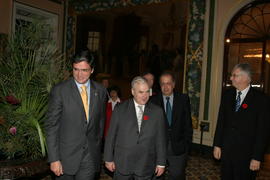 Chegada do presidente da Câmara dos Comuns do Canadá, Peter Andrew Stewart Milliken, ao Palácio d...