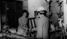 Visita do Presidente da República, General Ramalho Eanes, a monumentos em reconstrução na cidade ...