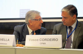 Presidente do Governo Regional com o Comissário Europeu para o Ambiente, Assuntos Marítimos e Pes...
