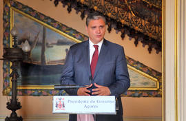 Declarações do  presidente do Governo Regional aos meios de Comunicação Social