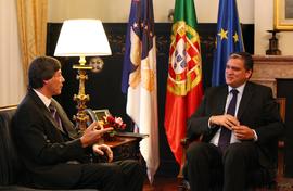 Luís Filipe Silva, presidente da Câmara Municipal de São Roque do Pico, esteve  em audiência, com...