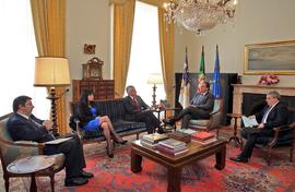 O presidente do Governo Regional em conjunto com o Vice-Presidente receberam, em audiência, a dir...