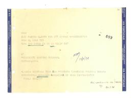 Telex da Aliança Açoriana de San Diego