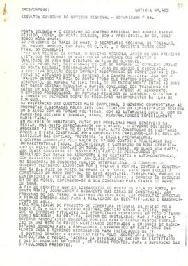 Comunicado do Conselho do Governo de 3 de fevereiro de 1987