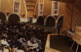 Sessão de encerramento do 1 Congresso de Comunidades Açorianas - vista panorama do auditório com ...