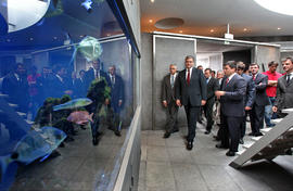 Inauguração do Aquário e da Casa dos Dabney, na Horta