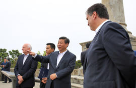 O presidente da República Popular da China, Xi Jinping, visitou o Miradouro do Pico das Cruzinhas...