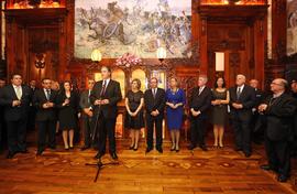 Discurso do presidente do Governo Regional  na receção do Ano Novo, no Palácio de Sant`Ana, em Po...