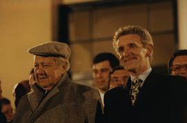 Presidente da República, Mário Soares e o Presidente do Governo Regional, João Bosco Mota Amaral