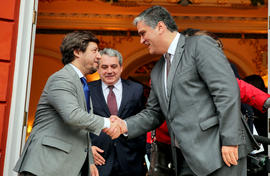 Ministro Adjunto e do Desenvolvimento Regional despede-se do presidente do Governo Regional e do ...