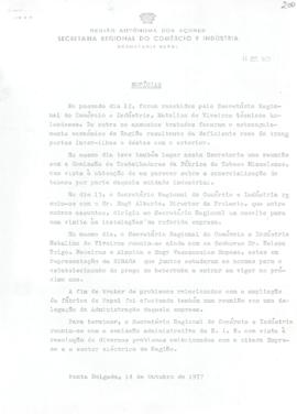 Notícias para divulgação da parte do Gabinete do Secretário Regional do Comércio e Indústria