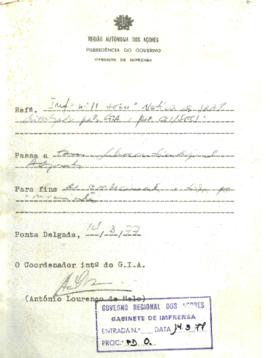 Documento interno de acompanhamento de notícia