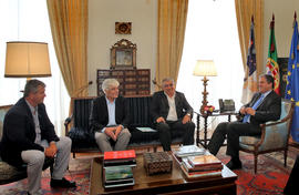 A Direção da Federação das Pescas dos Açores em audiência, com o Presidente do Governo Regional