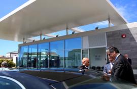 Chegada do Presidente do Governo Regional ao Terminal de Camionagem de Vila Franca do Campo